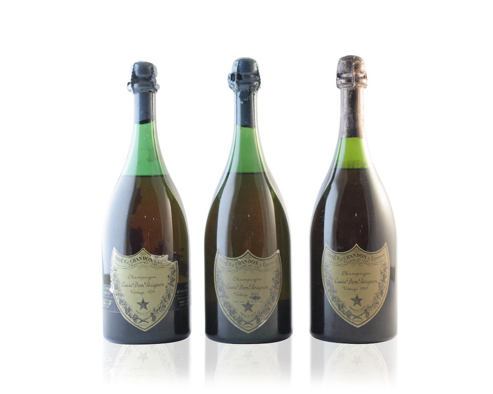 Dom Pérignon 1959 (1) Dom Pérignon 1962 (1) Dom Pérignon 1969 (1)
