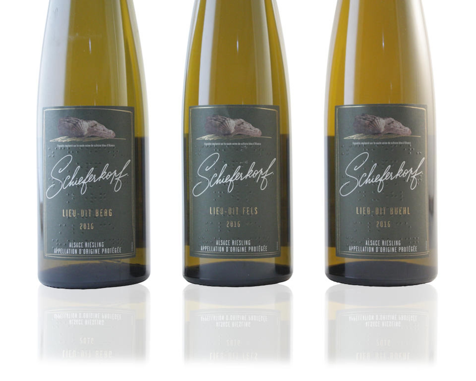 Riesling Lieu-dit Buehl 2016, Domaine Schieferkopf/M. Chapoutier (24) Riesling Lieu-dit Fels 201...