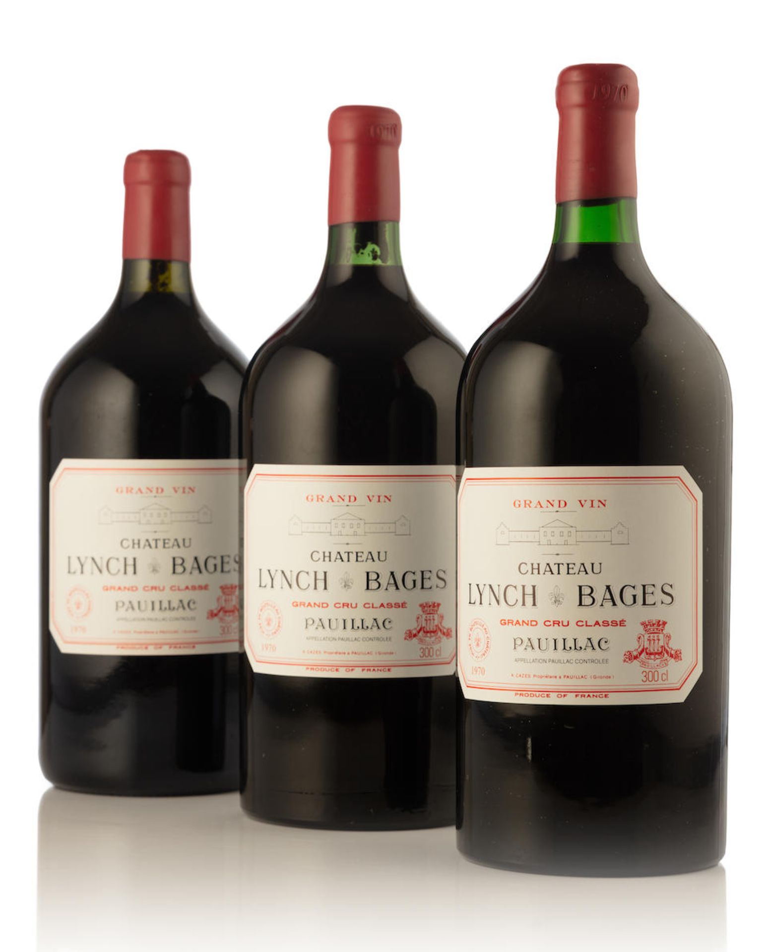 Château Lynch-Bages 1970, Pauillac 5me Cru Classé (3 double-magnums)