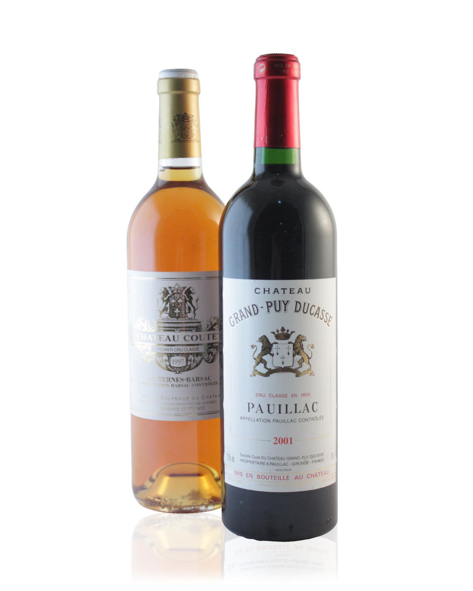 Château Grand-Puy Ducasse 2001, Pauillac 5me Cru Classé (12) Château Coutet 1997,...