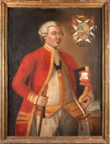 European School, c. 1790, Dignitary of the Order of St. John Canvas, ht. 40, wd. 29 1/4 in.