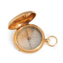 18kt Gold Cased Compass Arthur G. Wiseman (1835-1908), St. Louis, Missouri.