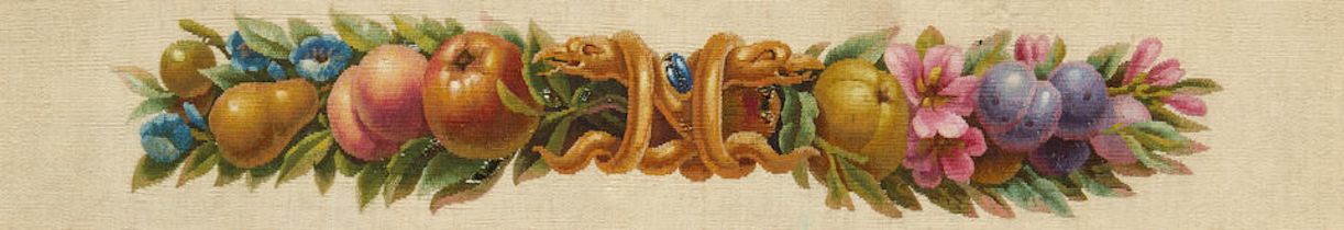 A French needlework fragment First-half 19th century