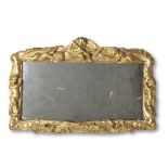 A Franco-Flemish giltwood landscape picture frame or mirror Late 17th century