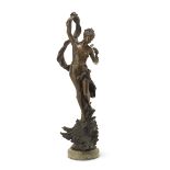 Luca Madrassi (Italian, 1848-1919): A patinated bronze figure of Venus