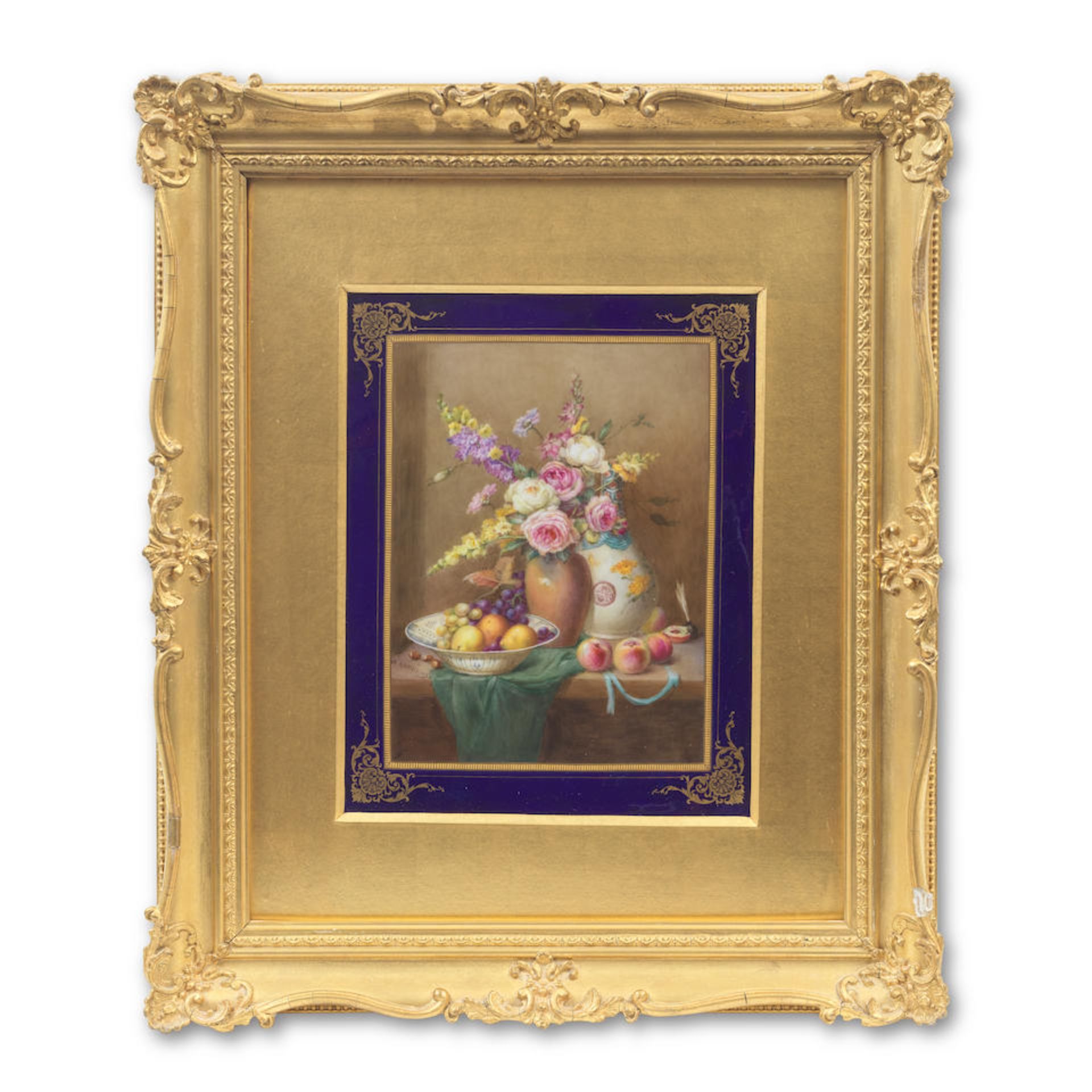 A Royal Worcester porcelain plaque painted by William Hawkins