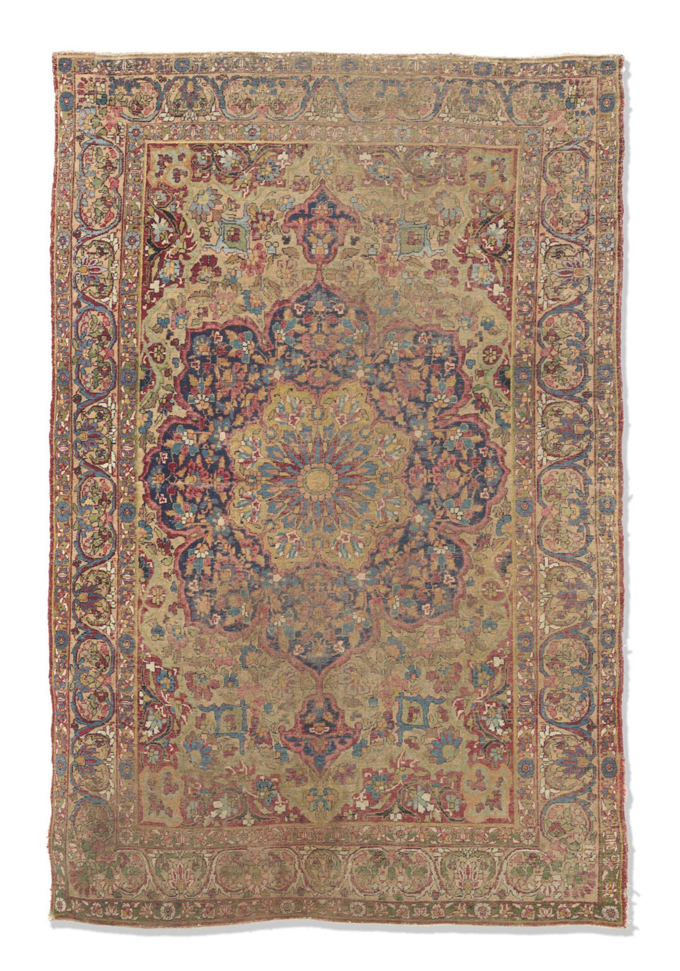 A striking Isfahan carpet North West Persia, 20cm x 132cm