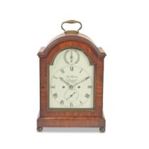 An early 19th century mahogany table/bracket clock the later painted dial signed Jno Bowen, Lon...