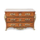 A Regence ormolu mounted kingwood commode Circa 1725