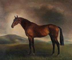 Attributed to John Rattenbury Skeaping R.A. (British, 1901-1980) Bay horse in a landscape
