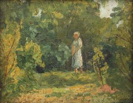 Nikolai Efimovich Kuznetsov (Russian, 1876-1970) Evening in the garden. Golitsyna