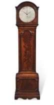 A late 18th/early 19th century mahogany floorstanding regulator the dial signed Cleghorn and Pleace