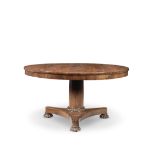 A large William IV rosewood breakfast or centre table 1830-1835