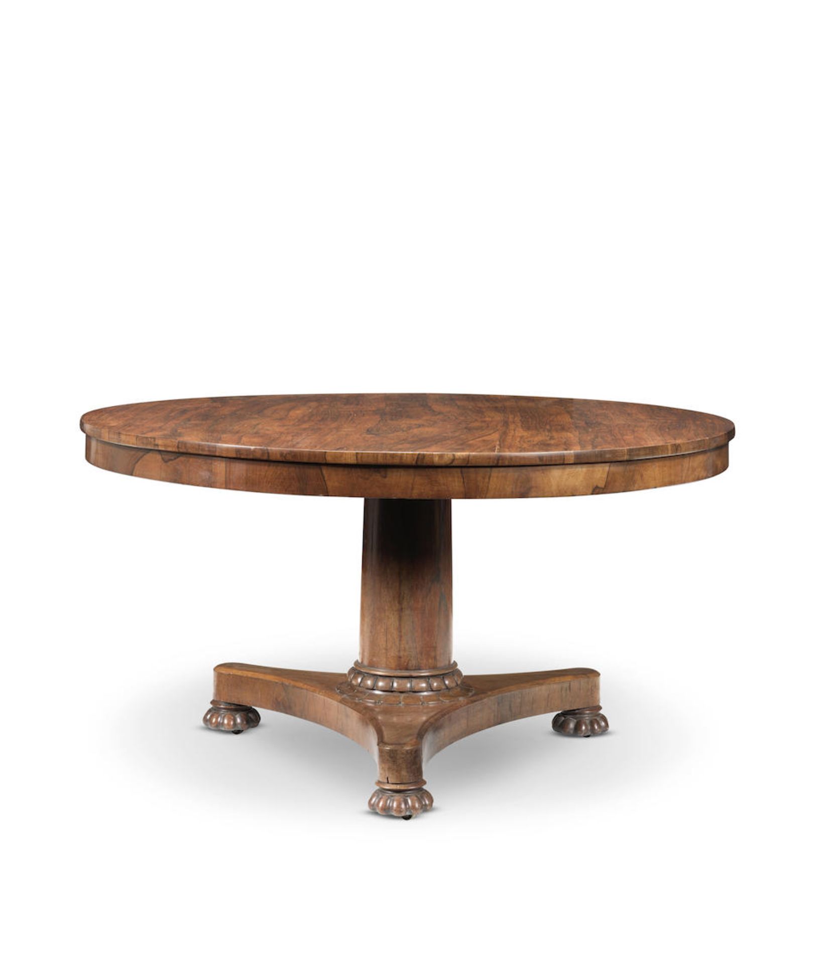 A large William IV rosewood breakfast or centre table 1830-1835