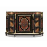 A mid Victorian gilt bronze mounted tortoiseshell and brass 'Boulle' marquetry ebonised low cabinet