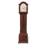 A late 18th/early 19th century mahogany and brass inlaid longcase clock the dial signed Baker &...