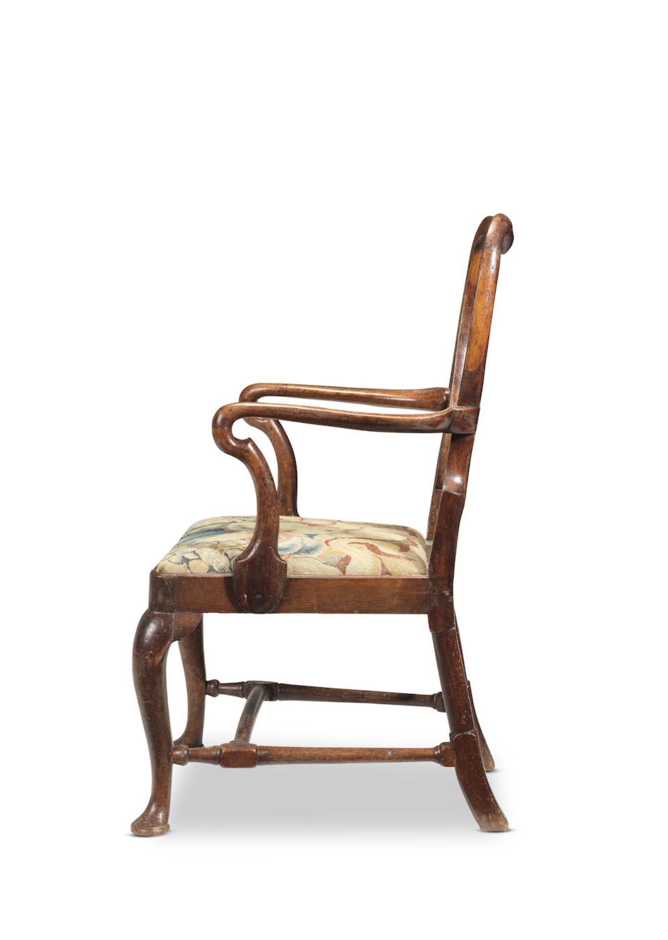 A George II walnut open armchair Circa 1730 - Image 2 of 4