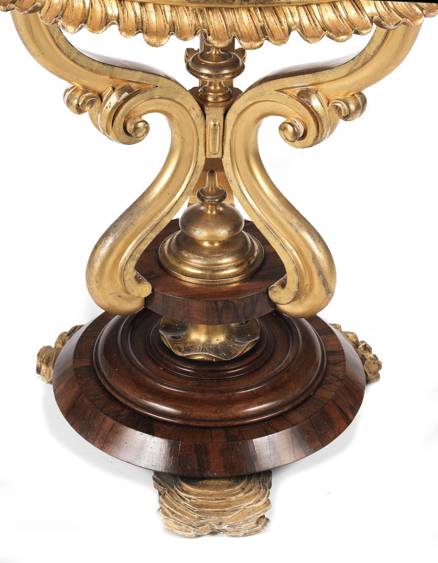 An Italian third quarter 19th century specimen marble and hardstone top set within a near contem... - Image 3 of 3