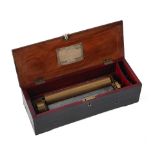 A Nicole Freres key-wound cylinder musical box, Swiss, circa 1860,