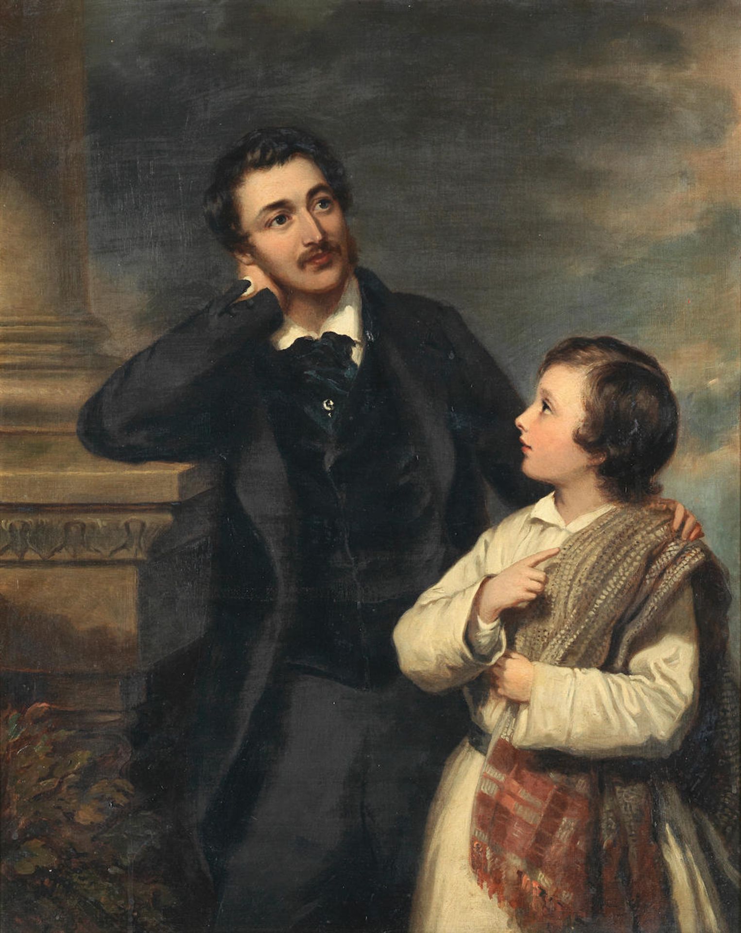 19th Century Continental School Father and Son