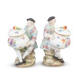 A pair of Meissen porcelain sweetmeat figures late 19th century/early 20th century (2)