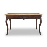 An early Louis XV walnut table a milieu or centre table