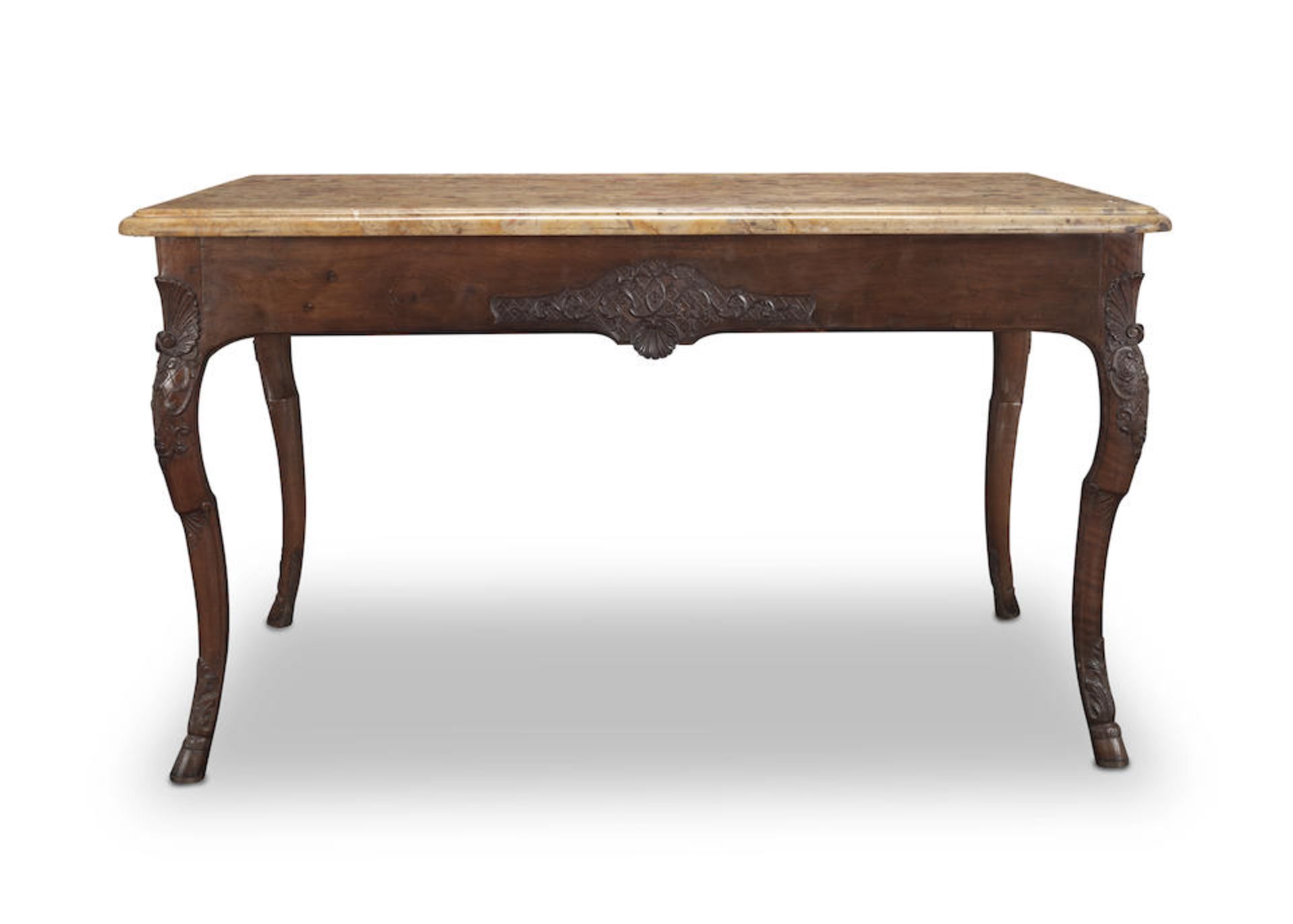 An early Louis XV walnut table a milieu or centre table