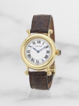 Cartier. A fine 18K gold manual wind wristwatch Cartier. Belle montre bracelet en or jaune 18K (...
