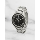 Omega. A stainless steel manual wind chronograph bracelet watch Omega. Chronographe bracelet en ...