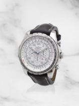 Breitling for Bentley. A stainless steel automatic calendar chronograph wristwatch Breitling for...