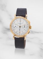 Vacheron & Constantin. A fine 18K gold manual wind chronograph wristwatch Vacheron & Constantin....