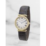 Cartier. A fine and rare 18K gold manual wind wristwatch Cartier. Belle et rare montre bracelet ...