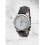 Jaeger-LeCoultre. A stainless steel automatic calendar wristwatch Jaeger-LeCoultre. Montre brace...