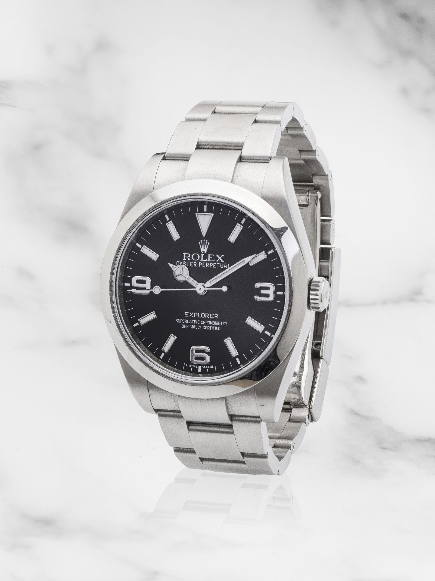 Rolex. A stainless steel automatic bracelet watch Rolex. Montre bracelet en acier mouvement auto...