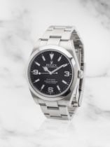 Rolex. A stainless steel automatic bracelet watch Rolex. Montre bracelet en acier mouvement auto...