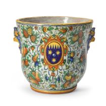 LARGE MAJOLICA JARDINERE