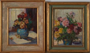 OTTO BIERHALS (AMERICAN, 1879-1944) TWO STILL LIFES