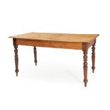 QUEEN ANNE YELLOW PINE WRITING TABLE