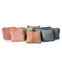 NINE FORTUNY COTTON-COVERED PILLOWS