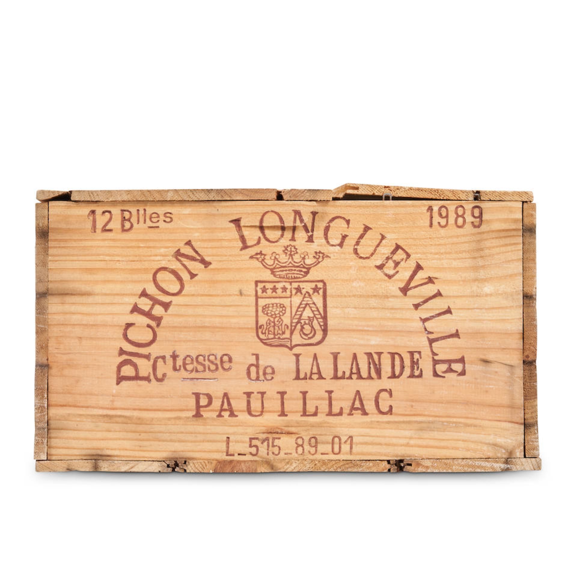 Chateau Pichon Lalande 1989 (12 bottles)