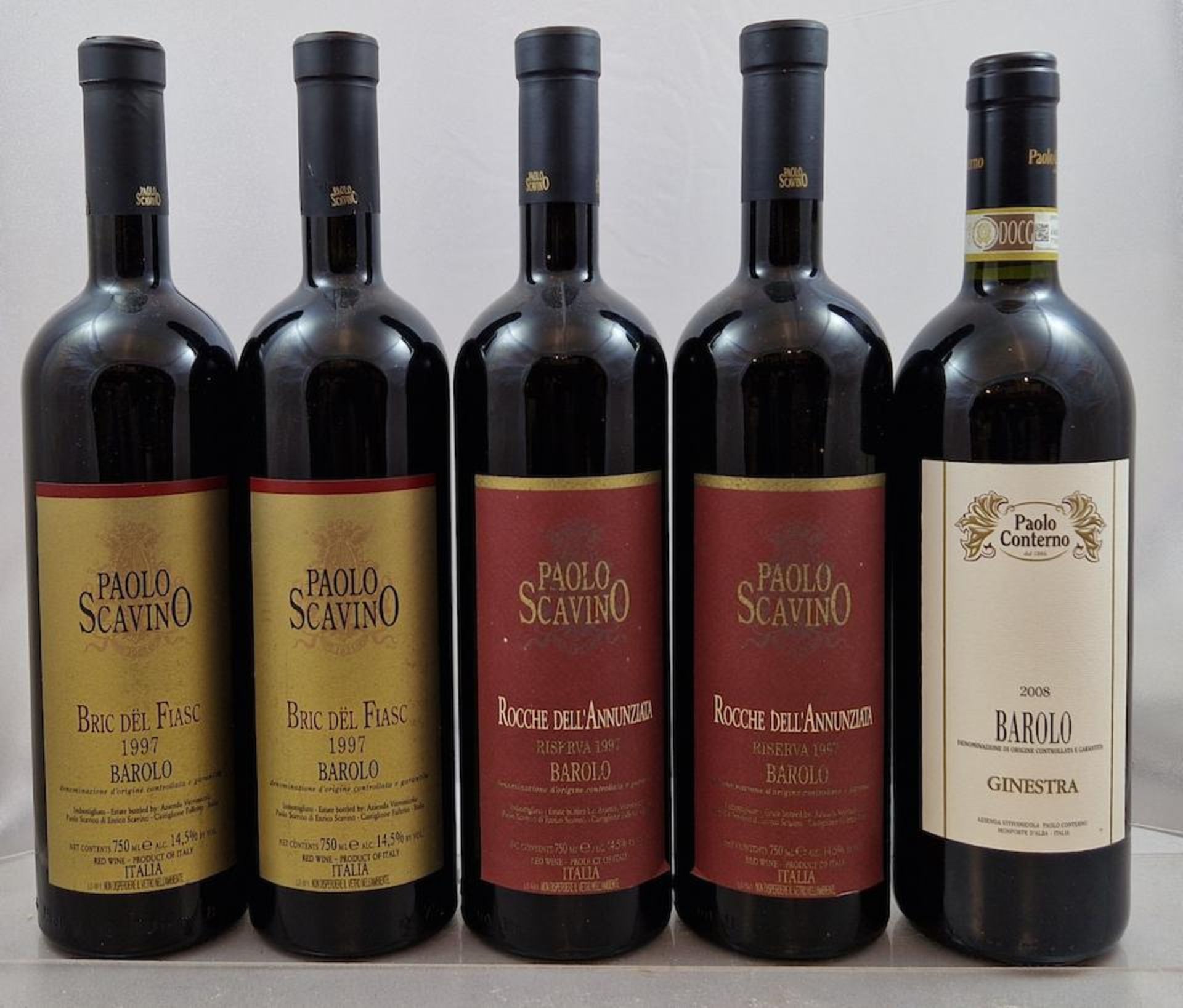 Barolo, Rocche dell'Annunziata 1997, Paolo Scavino (2 ) Barolo, Bric del Fiasc 1997, Paolo Scav... - Bild 3 aus 3