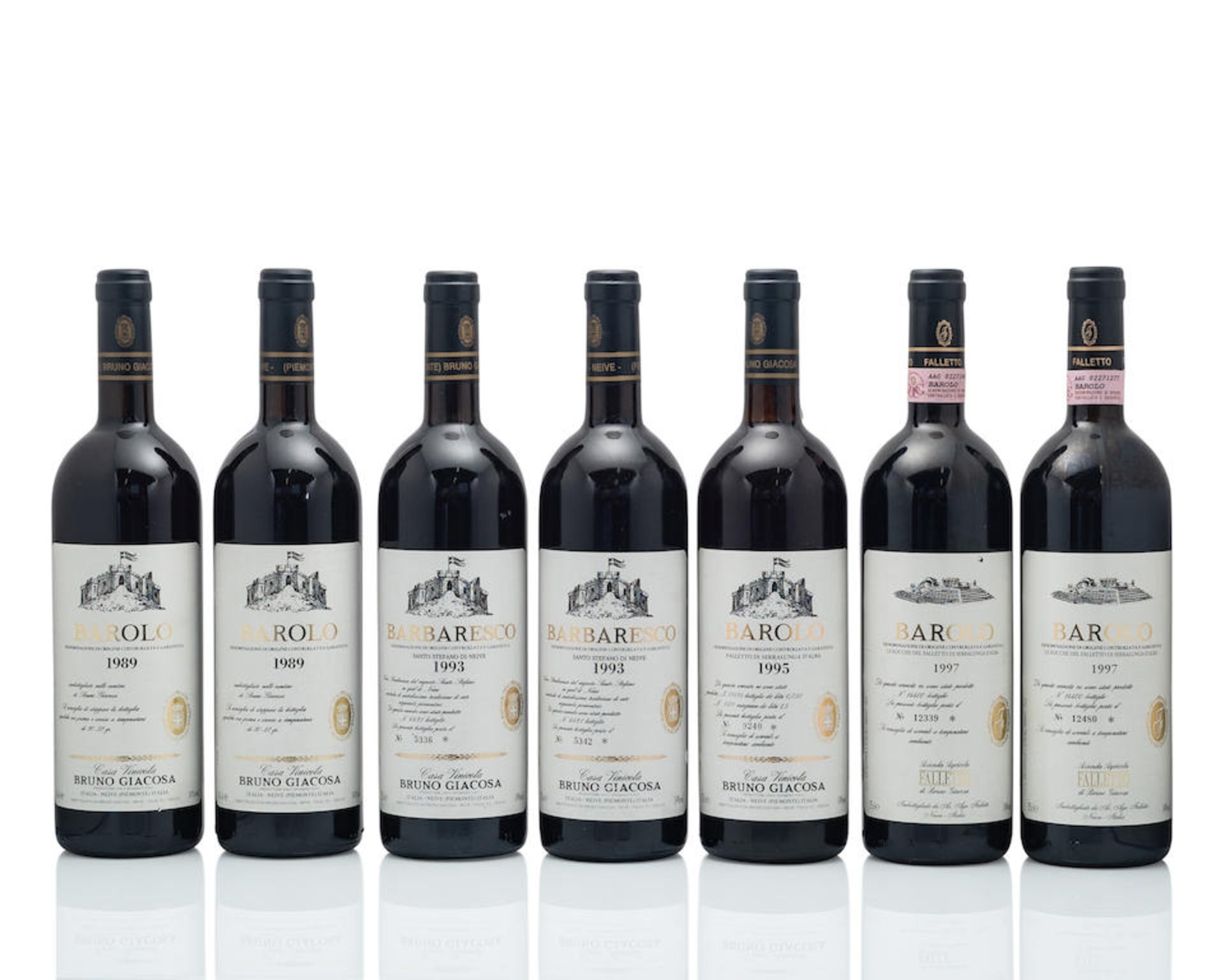 Barolo 1989, Bruno Giacosa (2) Barbaresco, Santo Stefano di Neive 1993, Bruno Giacosa (2) Barolo...