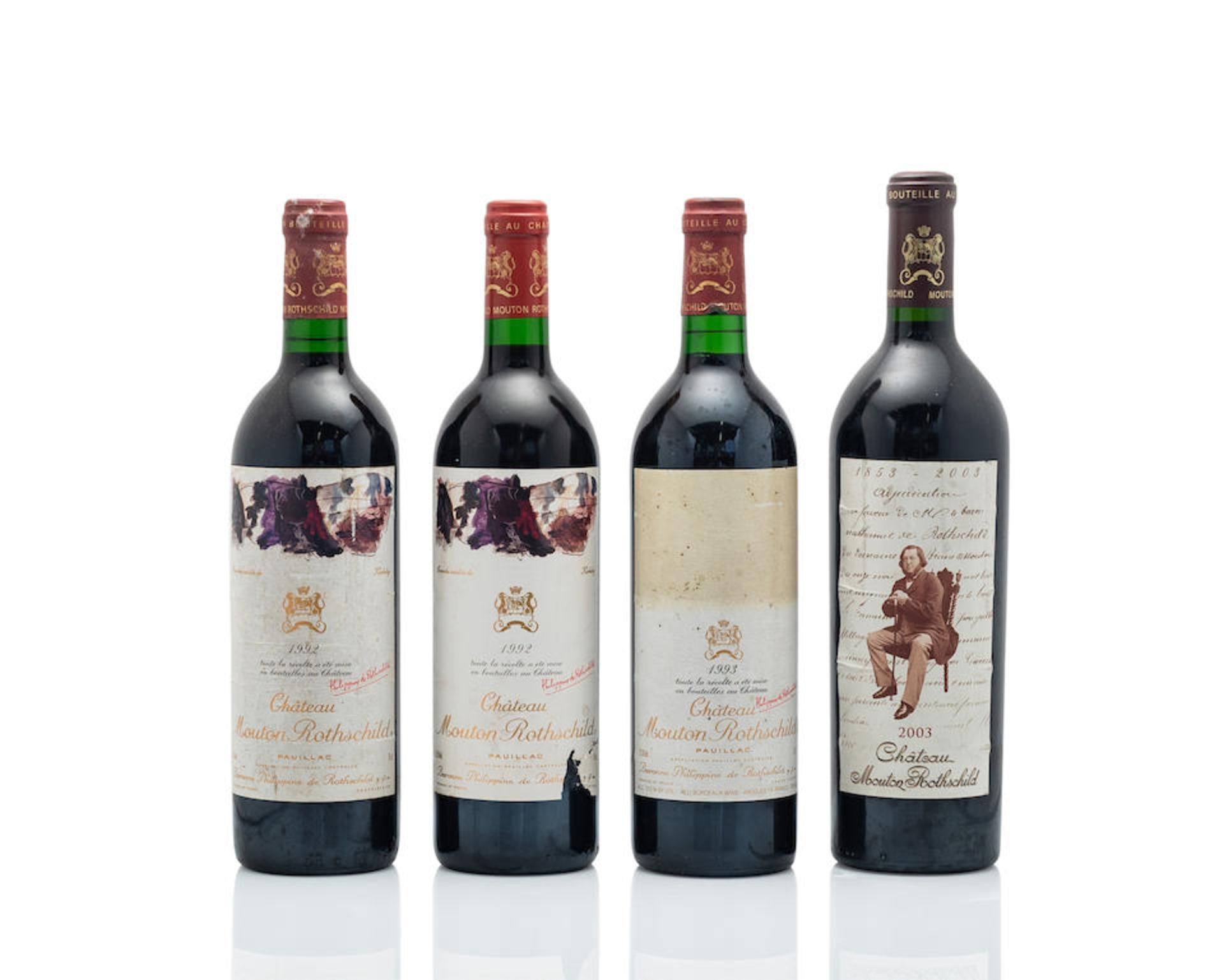 Château Mouton Rothschild 1992 (2) Château Mouton Rothschild 1993 (1) Château Mou...