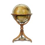 A Thomas Malby & Son 18-inch Terrestrial Library Globe, English, Second half 19th century,