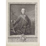 Ten engraved portarits and scenes comprising: size of largest: 55.5 x 42 cm (21 7/8 x 16 9/16 in...