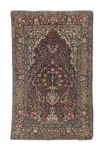 An unusual Isfahan prayer rug North West-Persia, c.1910, 221cm x 146cm