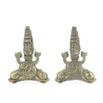 Of New South Wales Maritime interest: A pair of late 19th/early 20th century cast brass commemor...