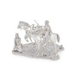 An Italian silver and gilt Arabian horse centrepiece A. Mazzucato & Figli, Milan, circa 1970, st...