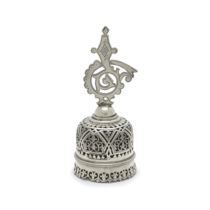 A Russian silver-gilt table bell probably Alexander Moskvin, Moscow circa 1910, stamped 84 zolot...