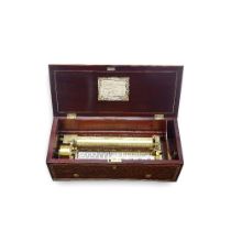 A Fine Nicole Freres Key-Wind Two-Per-Turn Cylinder Musical Box, Swiss, Third Quarter 19th Century,